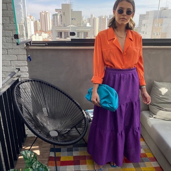 ZARA Voluminous midi skirt 7149/047 - Picture 12 of 17